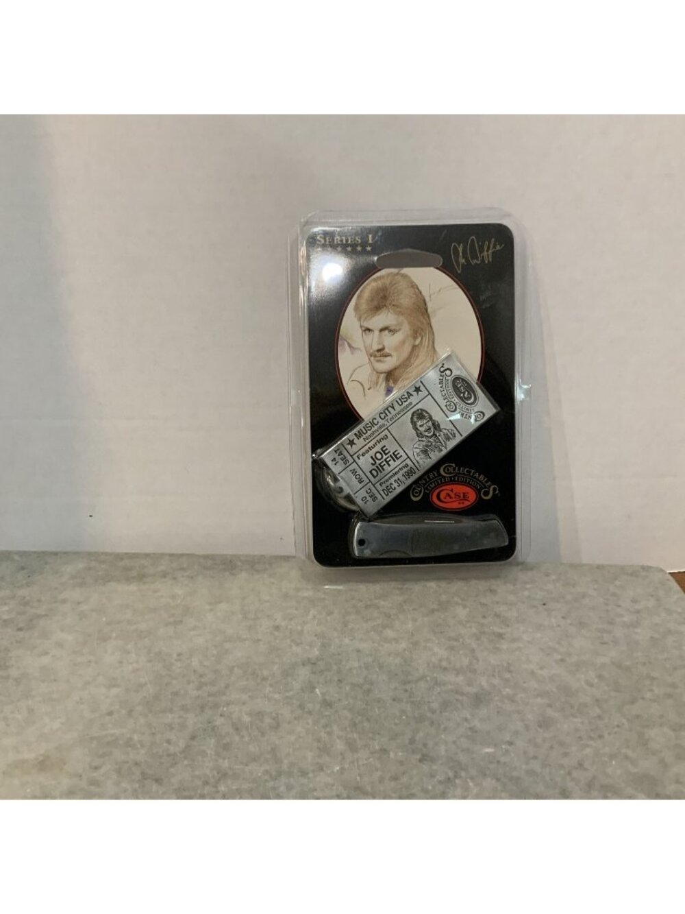 Case XX 059L JOE DIFFIE Lockback Knife Country Collectables Series 1 NOS